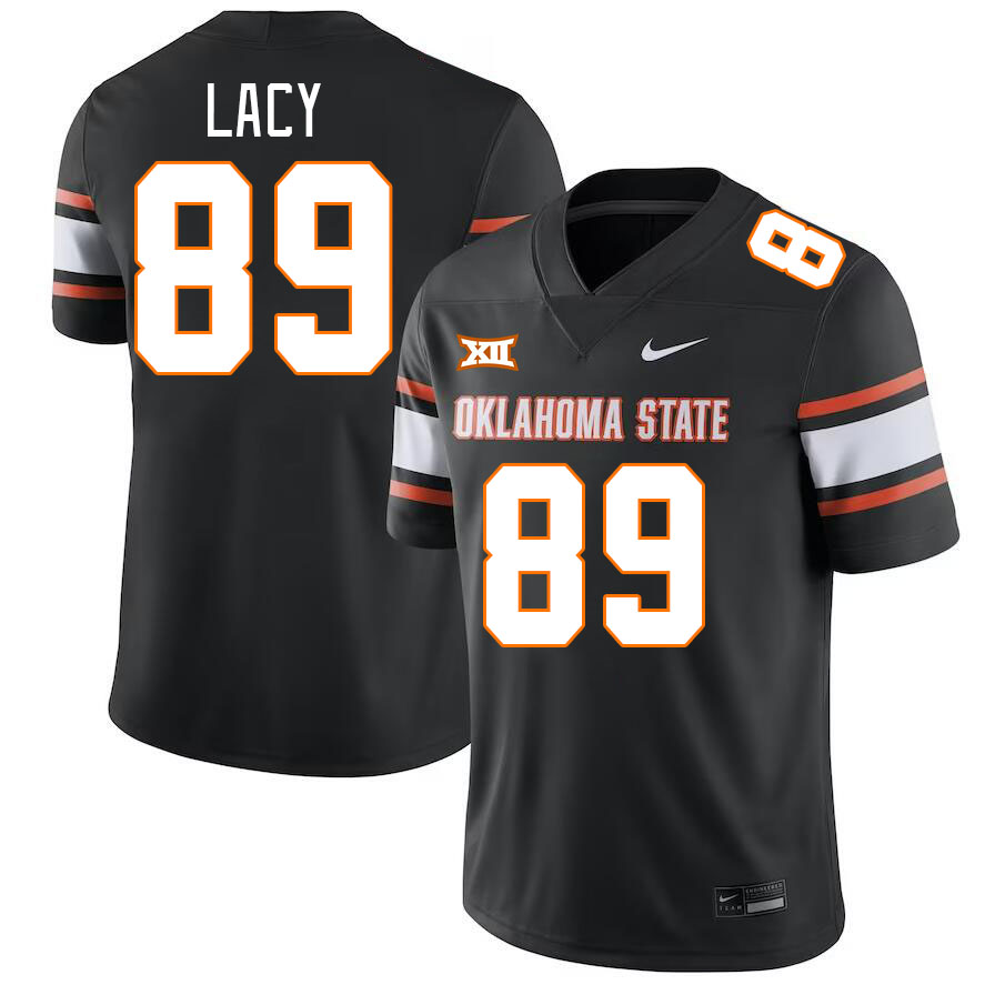 Oklahoma State Cowboys #89 Tyler Lacy College Football Jerseys Stitched Sale-Black